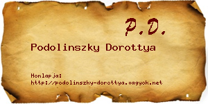 Podolinszky Dorottya névjegykártya